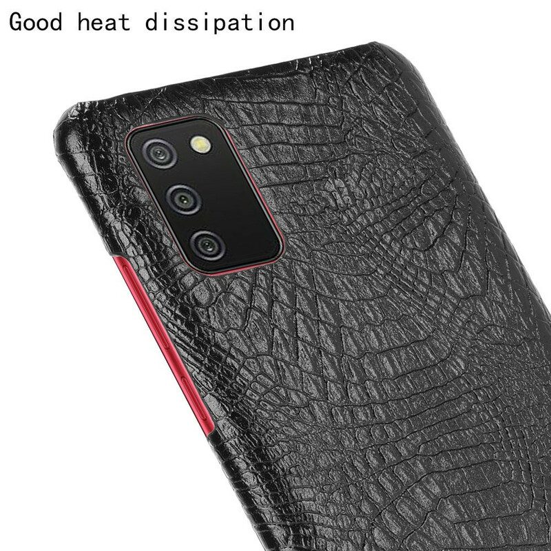 Cover Samsung Galaxy A02s Effetto Pelle Di Coccodrillo