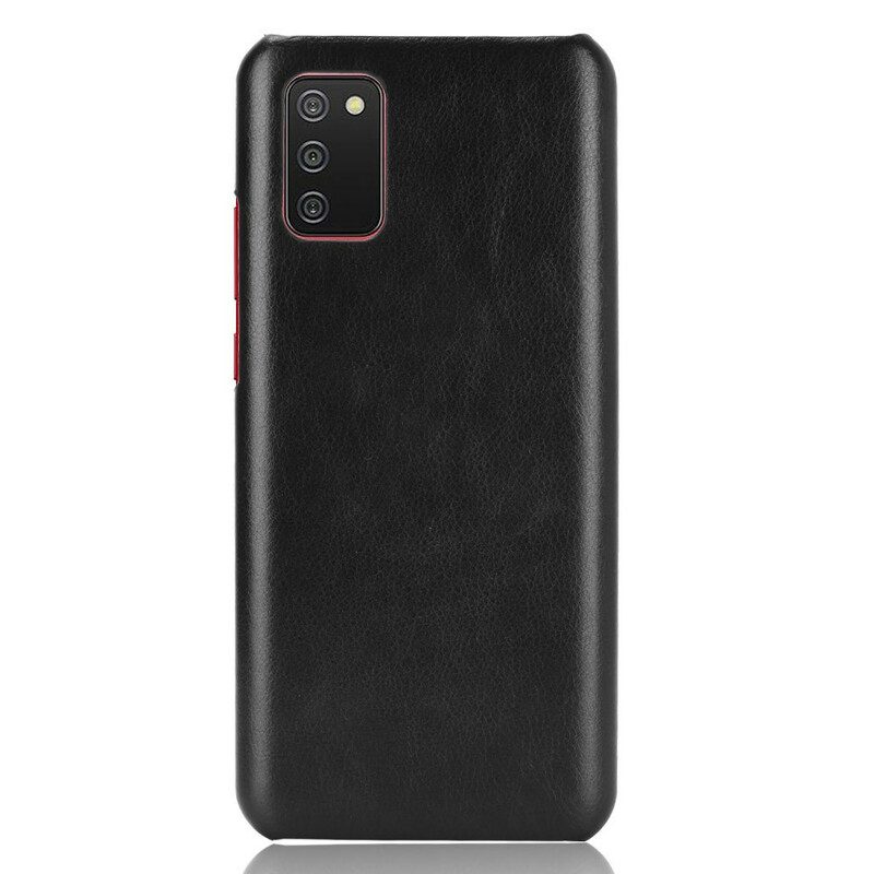 Cover Samsung Galaxy A02s Effetto Pelle Litchi