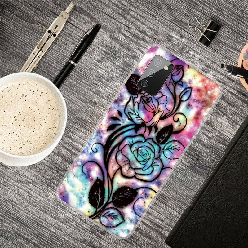 Cover Samsung Galaxy A02s Fiore Grafico