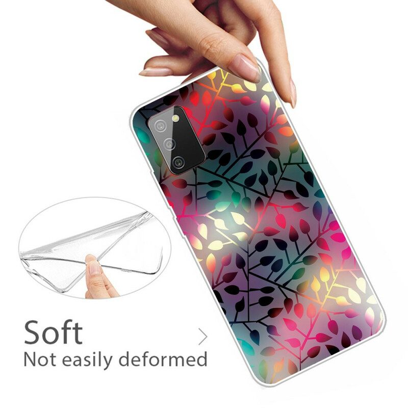 Cover Samsung Galaxy A02s Foglie