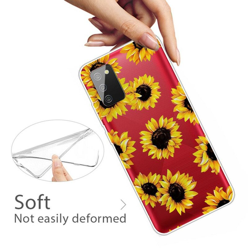 Cover Samsung Galaxy A02s Girasoli