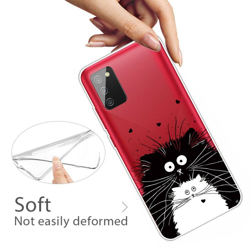 Cover Samsung Galaxy A02s Guarda I Gatti