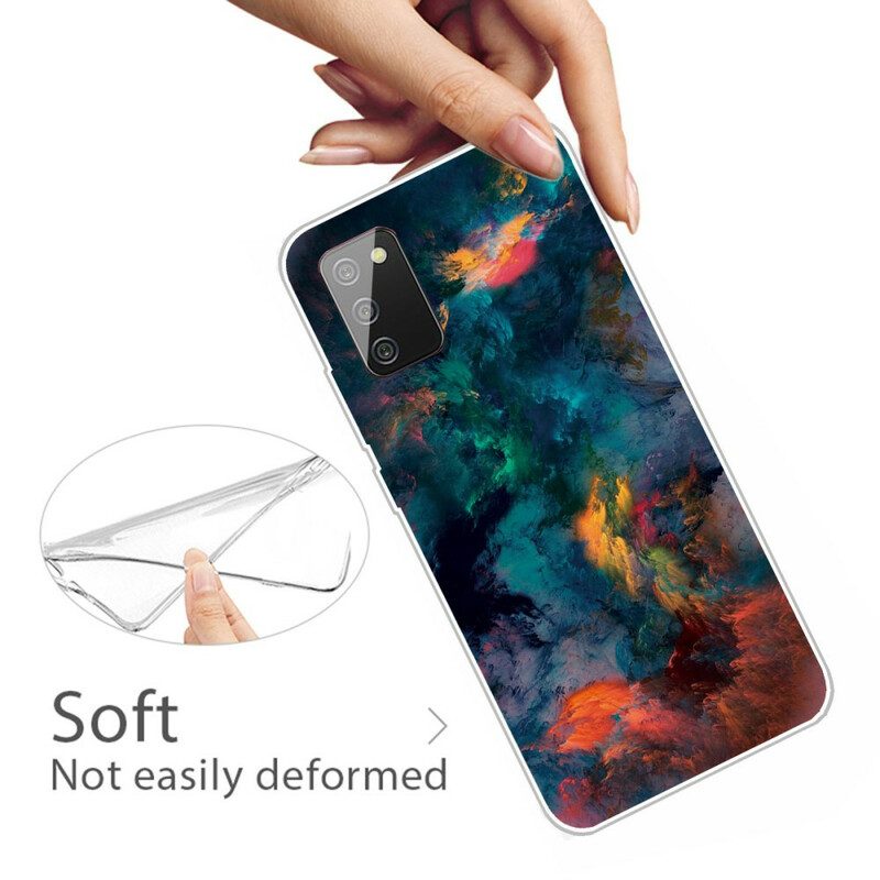 Cover Samsung Galaxy A02s Nuvole Colorate