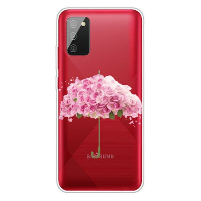 Cover Samsung Galaxy A02s Ombrello In Rose