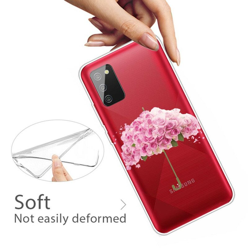 Cover Samsung Galaxy A02s Ombrello In Rose