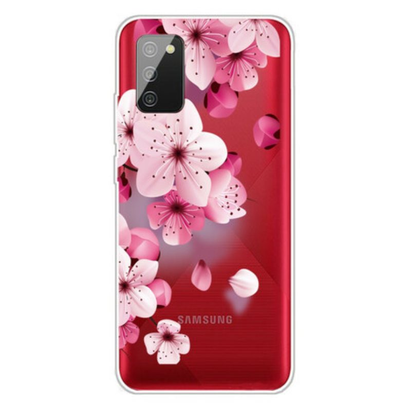 Cover Samsung Galaxy A02s Piccoli Fiori Rosa