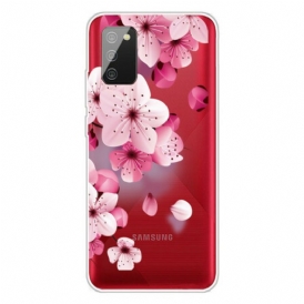 Cover Samsung Galaxy A02s Piccoli Fiori Rosa