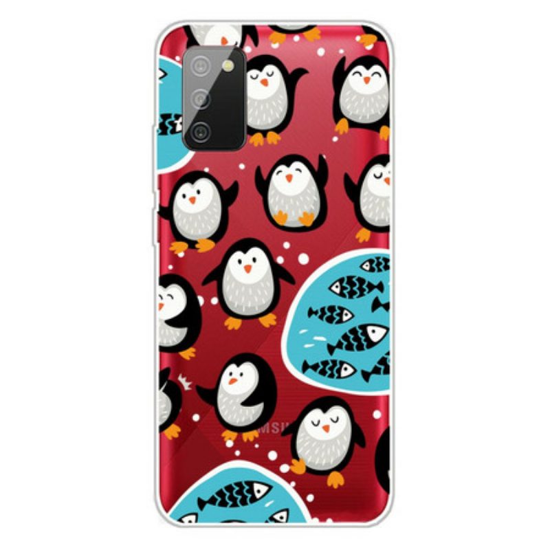 Cover Samsung Galaxy A02s Pinguini E Pesci