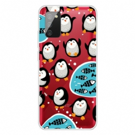 Cover Samsung Galaxy A02s Pinguini E Pesci