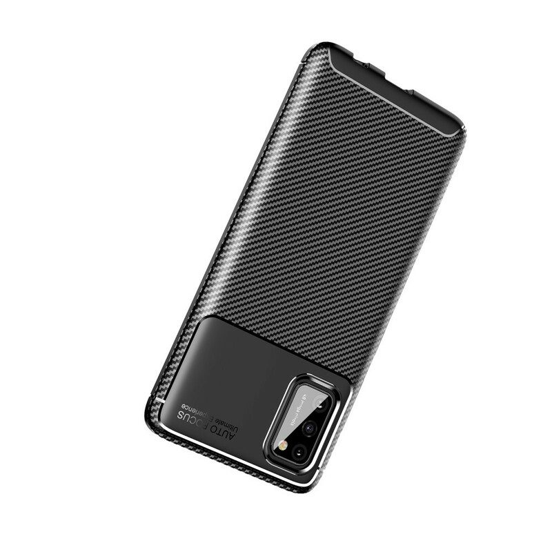 Cover Samsung Galaxy A02s Struttura Flessibile In Fibra Di Carbonio