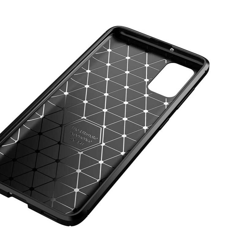 Cover Samsung Galaxy A02s Struttura Flessibile In Fibra Di Carbonio