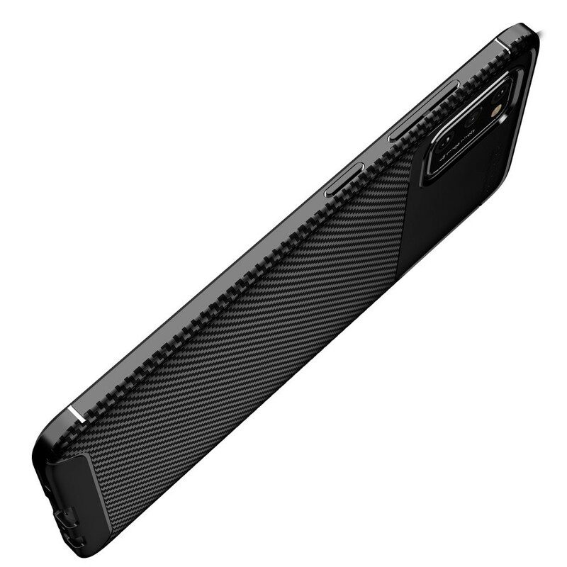 Cover Samsung Galaxy A02s Struttura Flessibile In Fibra Di Carbonio