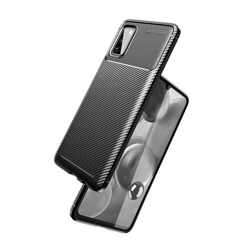 Cover Samsung Galaxy A02s Struttura Flessibile In Fibra Di Carbonio