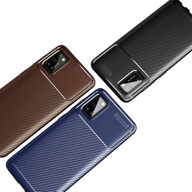 Cover Samsung Galaxy A02s Struttura Flessibile In Fibra Di Carbonio