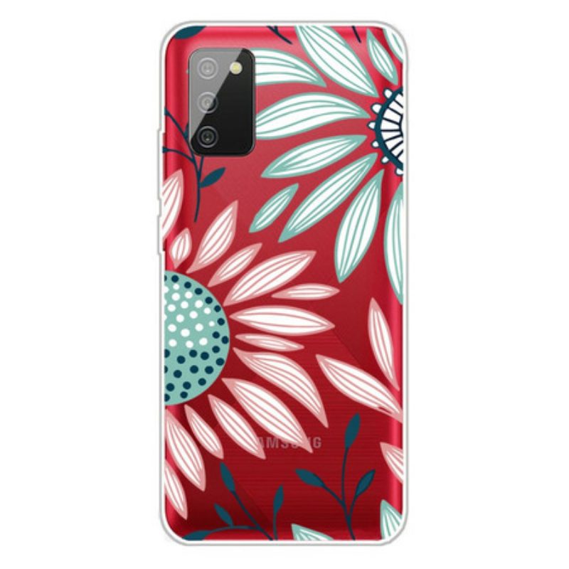 Cover Samsung Galaxy A02s Un Fiore Trasparente