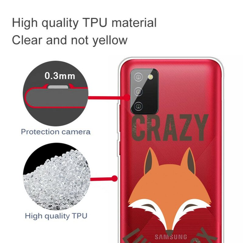 Cover Samsung Galaxy A02s Volpe / Pazzo Come Una Volpe