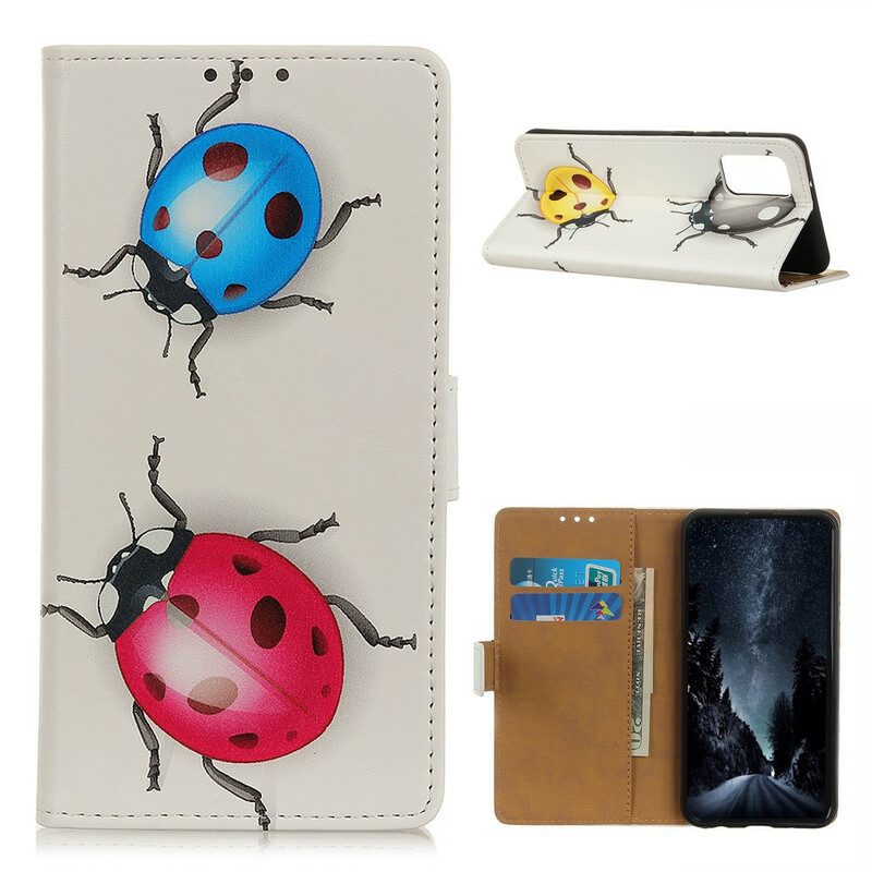 Custodia in pelle Samsung Galaxy A02s Coccinella