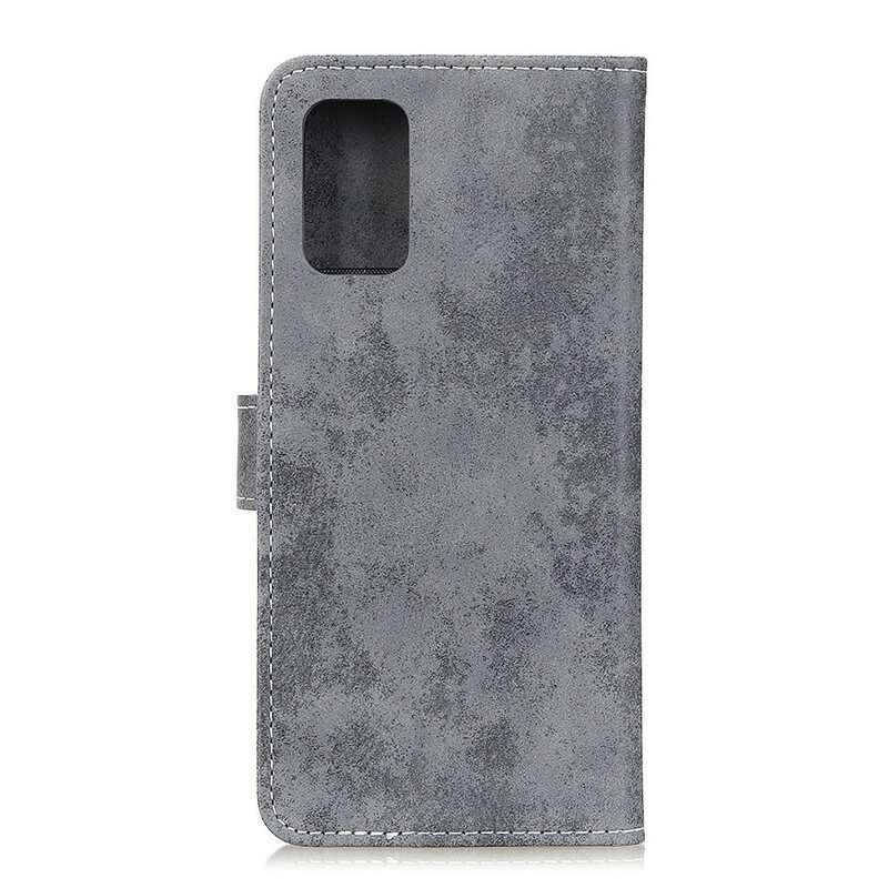 Custodia in pelle Samsung Galaxy A02s Ecopelle Vintage