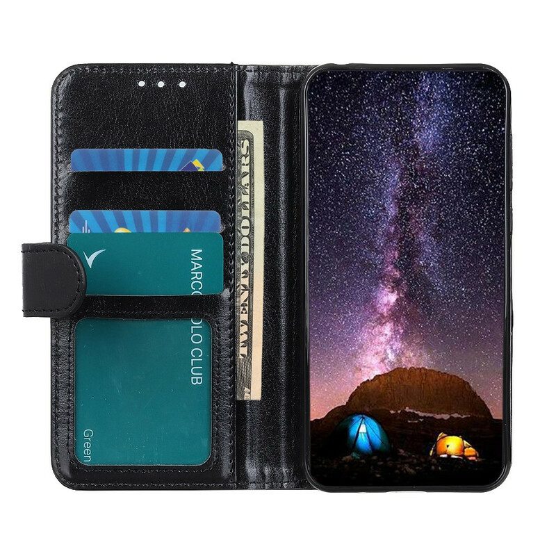 Custodia in pelle Samsung Galaxy A02s Finezza Ghiacciata