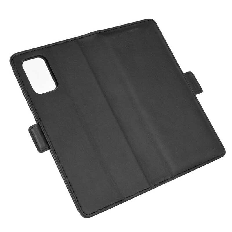 Custodia in pelle Samsung Galaxy A02s Folio Cover Doppio Lembo