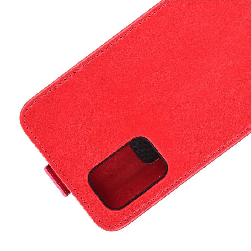 Custodia in pelle Samsung Galaxy A02s Folio Cover Patta Verticale Effetto Pelle