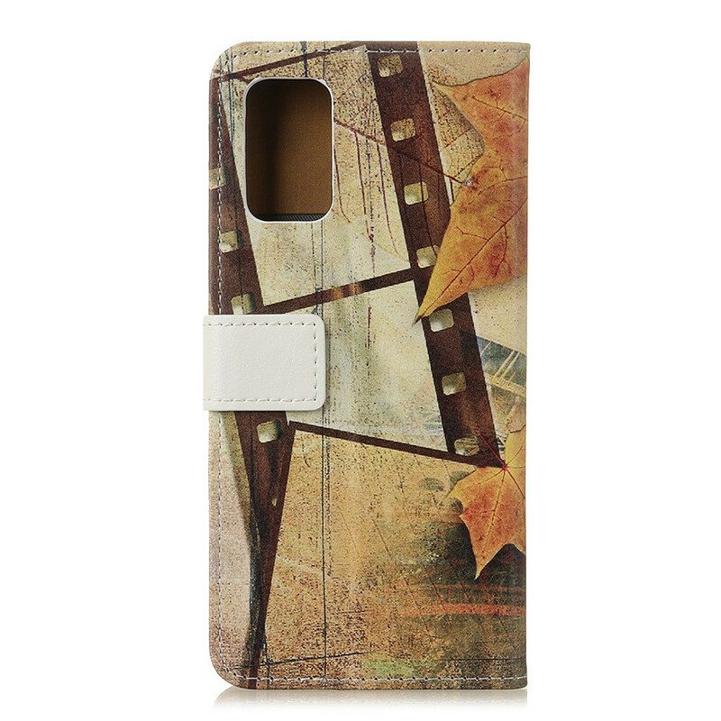 Custodia in pelle Samsung Galaxy A02s Torre Eiffel In Autunno