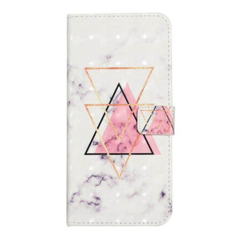 Custodia in pelle Samsung Galaxy A02s Triangolo Di Paillettes