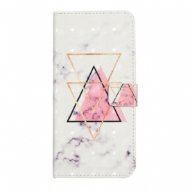 Custodia in pelle Samsung Galaxy A02s Triangolo Di Paillettes