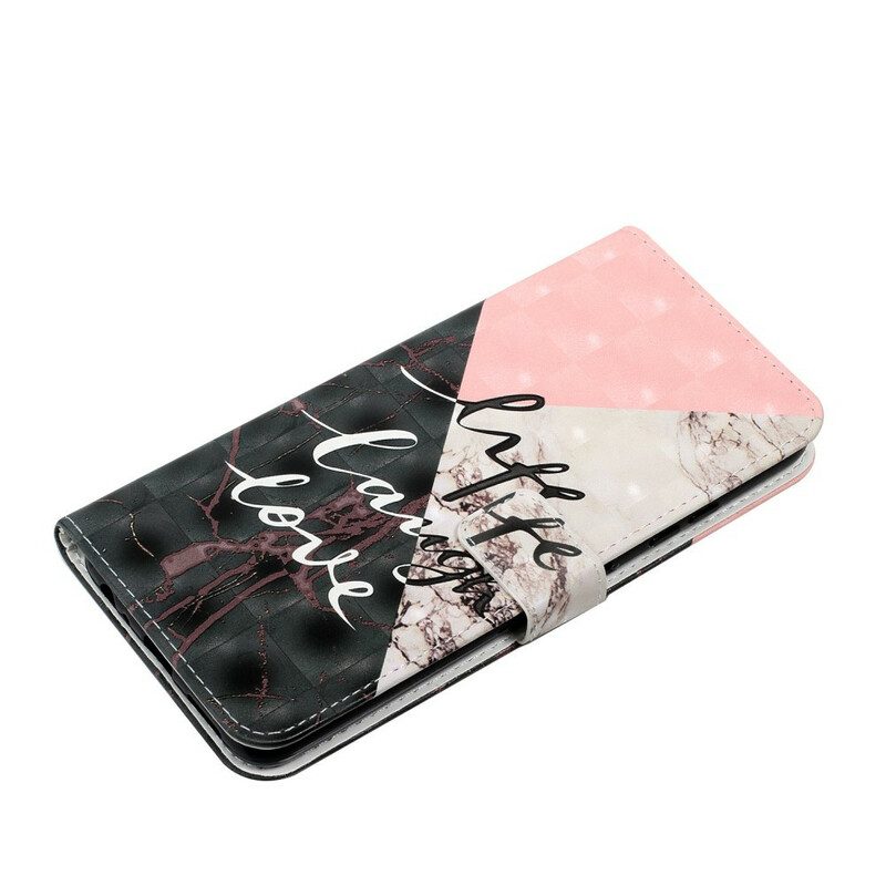 Custodia in pelle Samsung Galaxy A02s Vita Ridere Amore