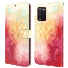 Folio Cover Samsung Galaxy A02s Astratto Colorato