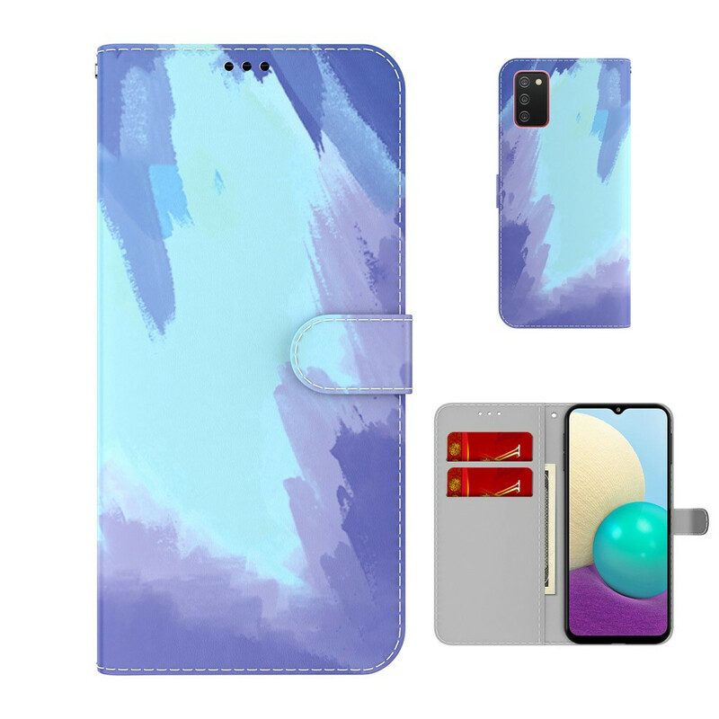 Folio Cover Samsung Galaxy A02s Astratto Colorato