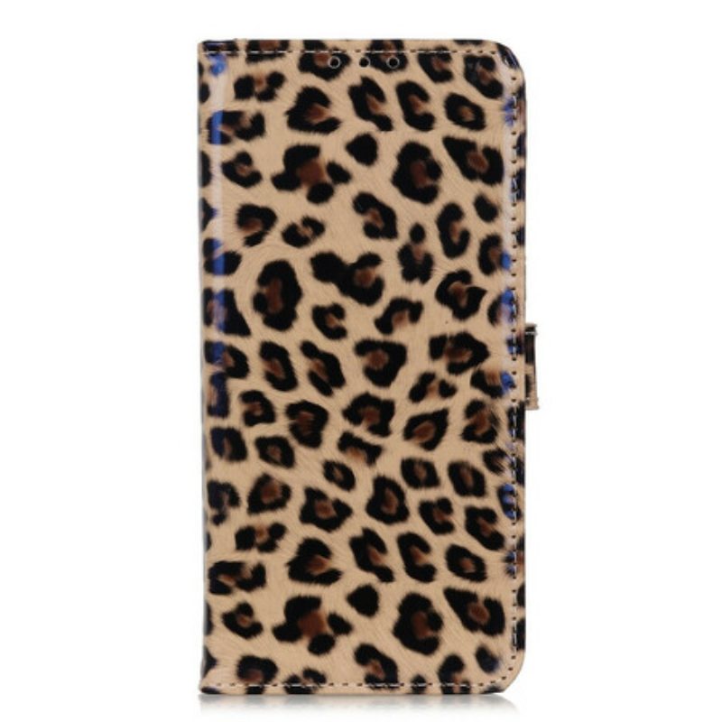 Folio Cover Samsung Galaxy A02s Leopardo Semplice