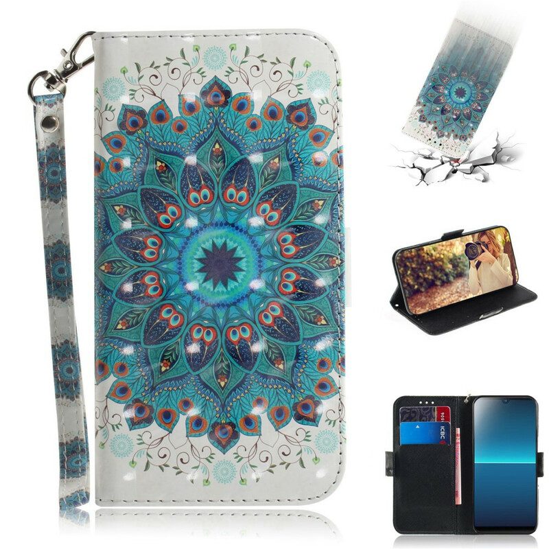 Folio Cover Sony Xperia L4 Mandala Magistrale Con Cinturino