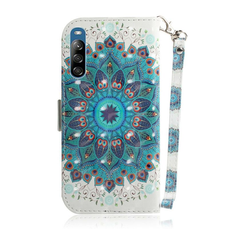 Folio Cover Sony Xperia L4 Mandala Magistrale Con Cinturino