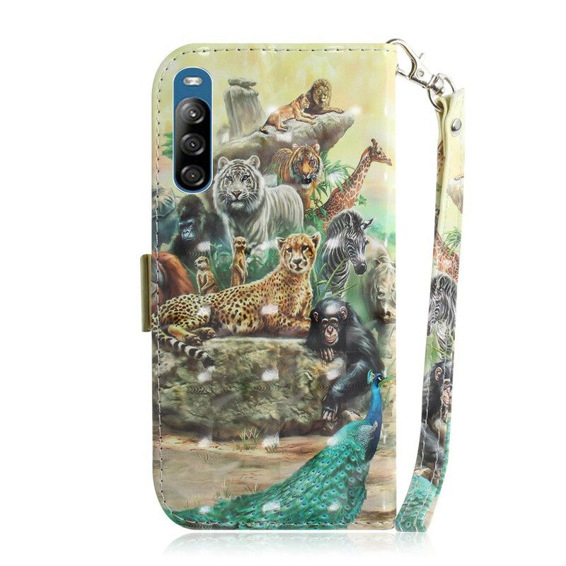 Folio Cover Sony Xperia L4 Perizoma Safari Animali