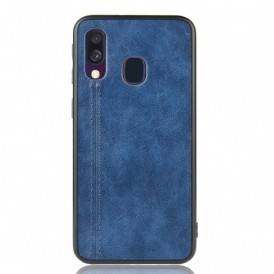 Cover Samsung Galaxy A40 Effetto Pelle Couture