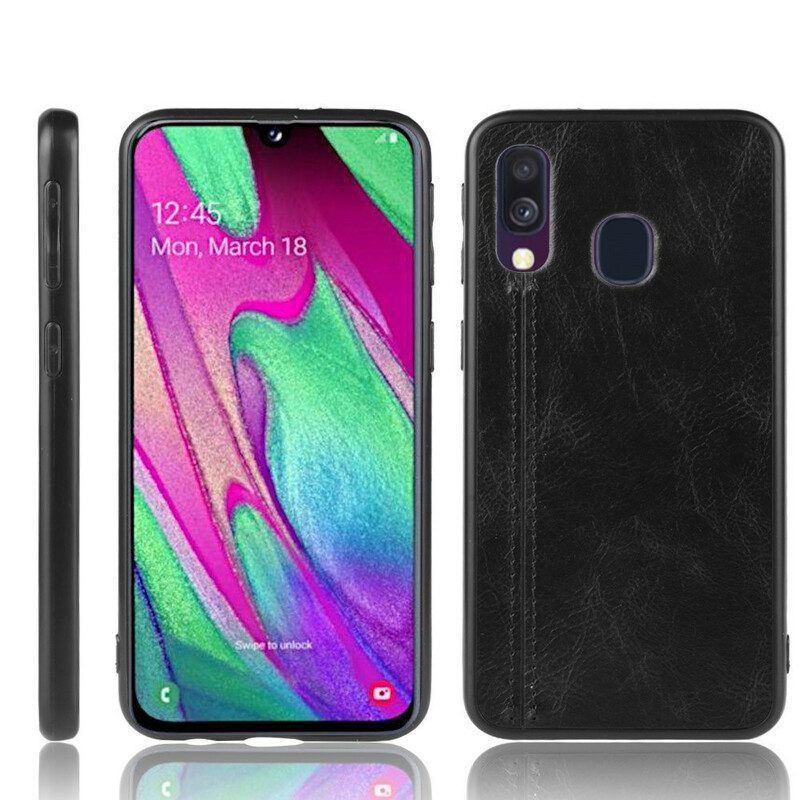 Cover Samsung Galaxy A40 Effetto Pelle Couture