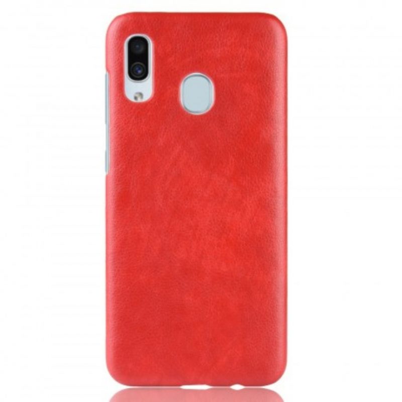 Cover Samsung Galaxy A40 Effetto Pelle Litchi