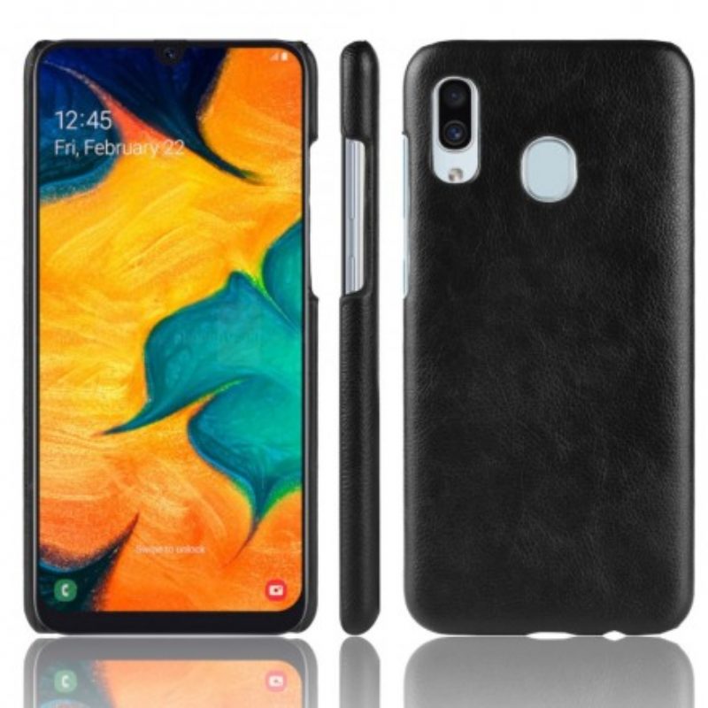 Cover Samsung Galaxy A40 Effetto Pelle Litchi