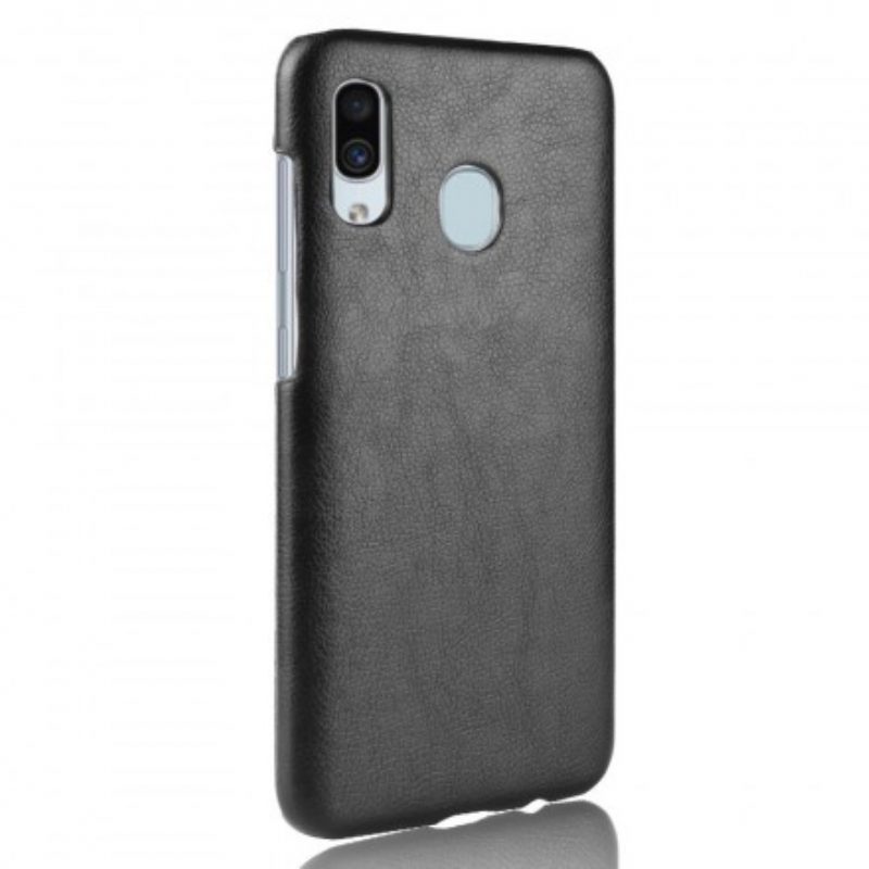 Cover Samsung Galaxy A40 Effetto Pelle Litchi