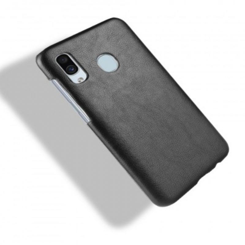 Cover Samsung Galaxy A40 Effetto Pelle Litchi