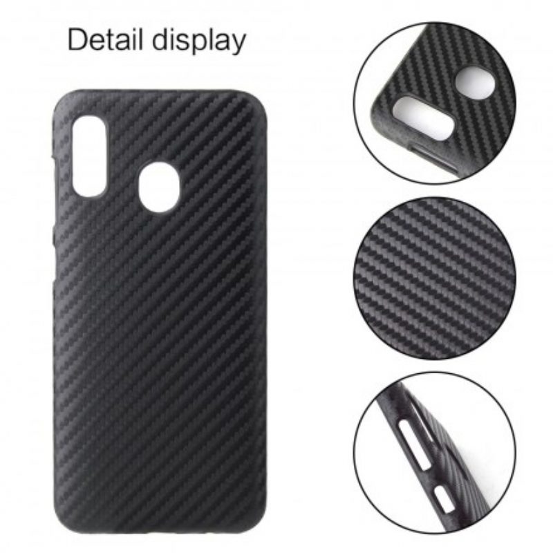 Cover Samsung Galaxy A40 Fibra Di Carbonio