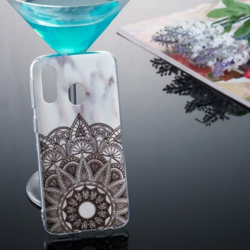 Cover Samsung Galaxy A40 Mandala Marmorizzato