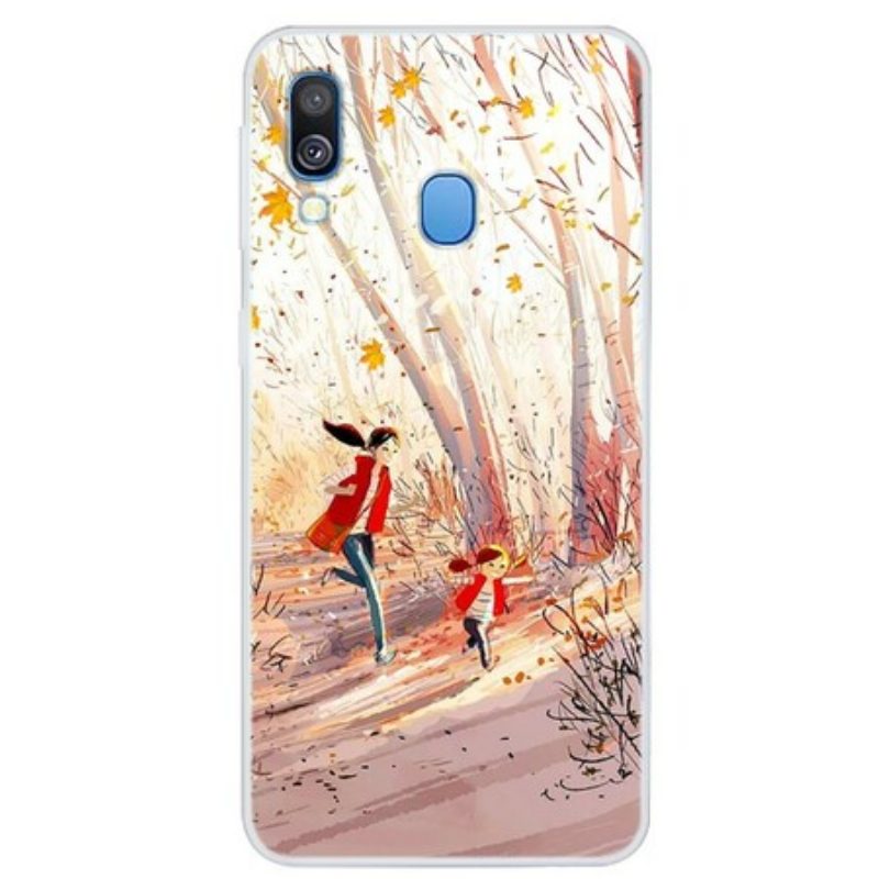 Cover Samsung Galaxy A40 Paesaggio Autunnale