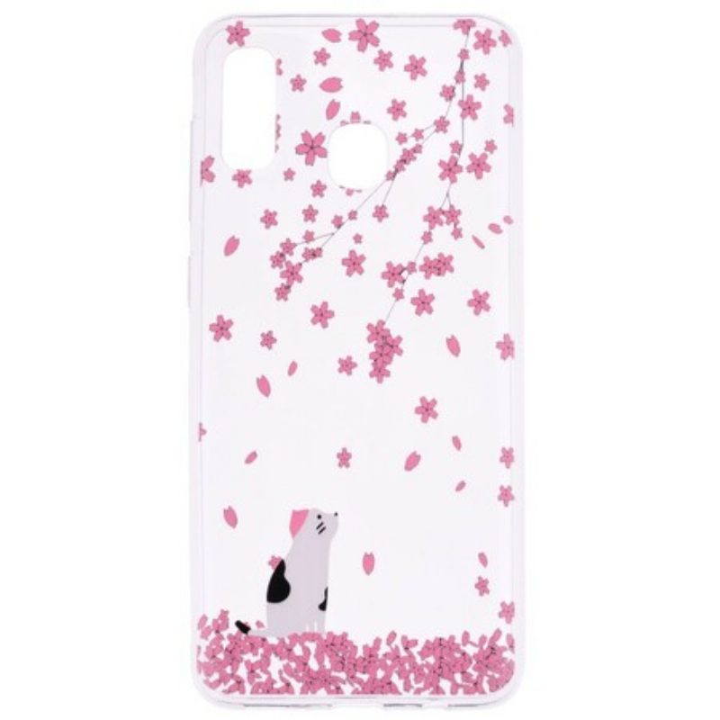 Cover Samsung Galaxy A40 Petali E Gatto