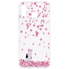 Cover Samsung Galaxy A40 Petali E Gatto