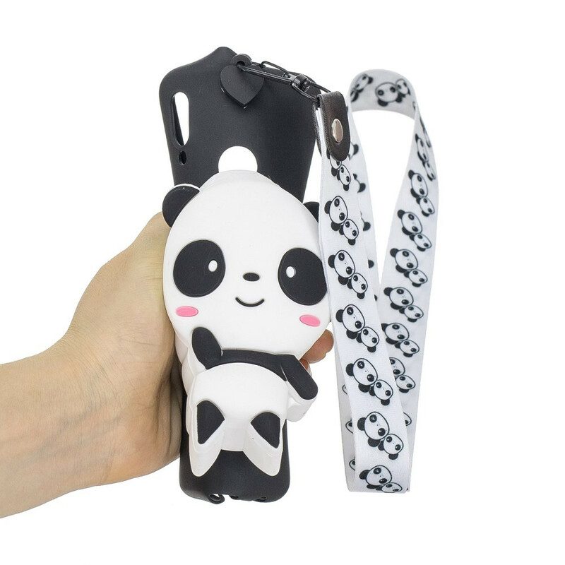 Cover Samsung Galaxy A40 Portafoglio Portafoglio E Tracolla Panda