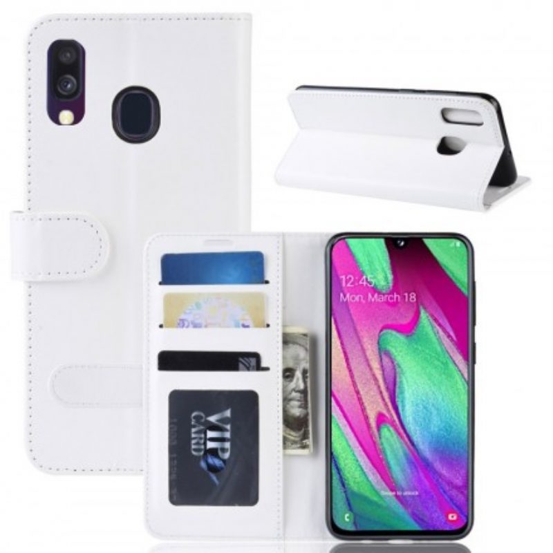 Custodia in pelle Samsung Galaxy A40 Ultra Ecopelle