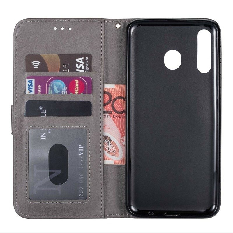 Folio Cover Samsung Galaxy A40 Borsa Con Cordino