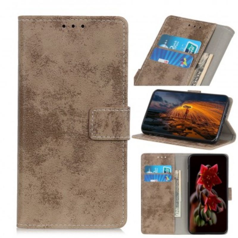 Folio Cover Samsung Galaxy A40 Effetto Pelle Vintage